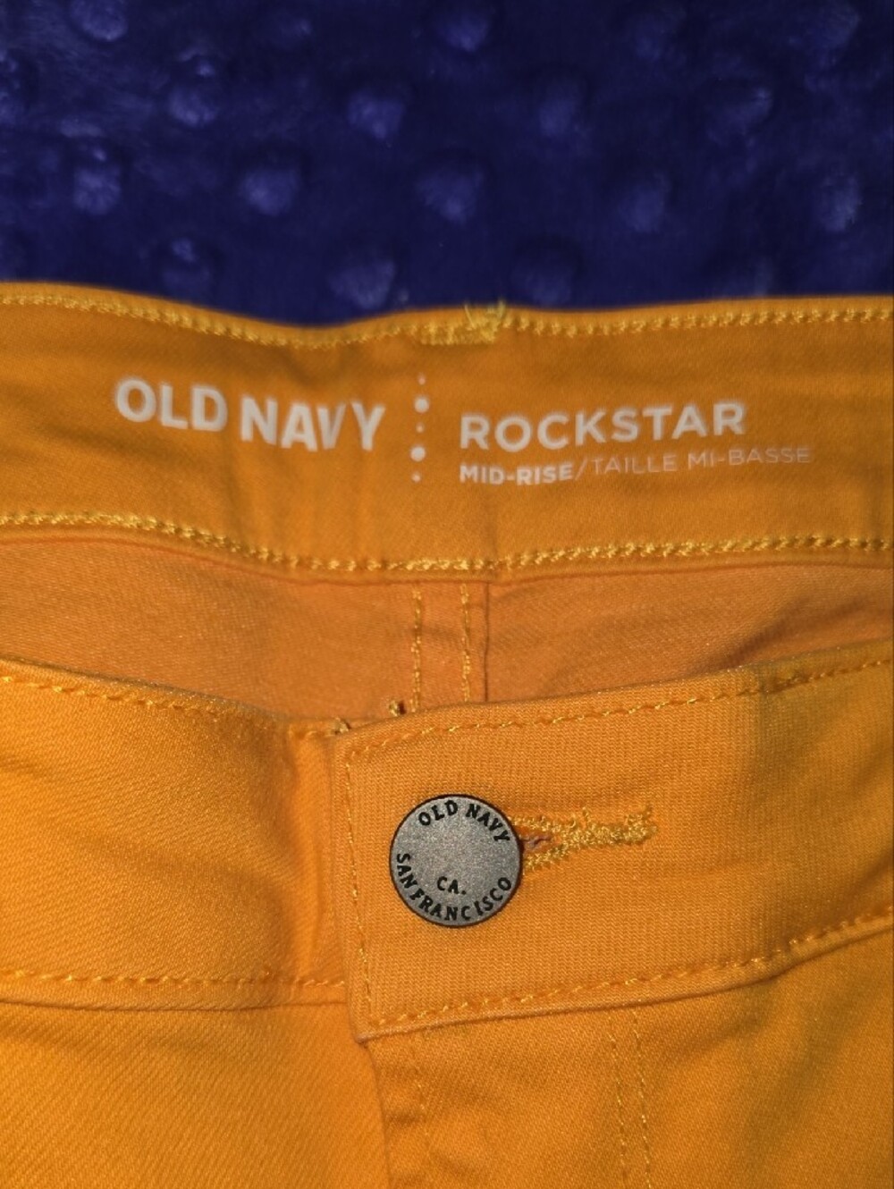 Old Navy Women's Bright Orange Skinny Jeans - Picture 3 of 7